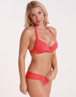 Jetset 50s Moulded Bikini Top - Flamingo -Fashionable Swimwear Store 0198981 4
