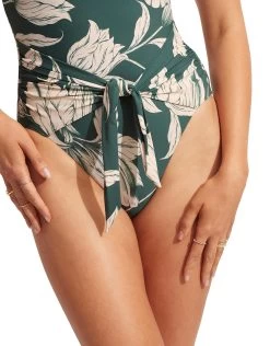 Seafolly Fleur De Bloom DD Bandeau Swimsuit - Evergreen 9 Seafolly Fleur De Bloom DD Bandeau Swimsuit - Evergreen -Fashionable Swimwear Store 11018DD983 Evergreen 5