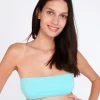 Banana Moon Colorsun Nilo Bandeau Bikini Top - Aqua