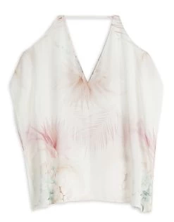 Ted Baker Natalli Square V-Neck Cover Up - White