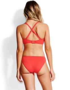 Seafolly Swim F Cup Halter Bikini Top - Chilli -Fashionable Swimwear Store 30548F065 40145 065 Chilli12191