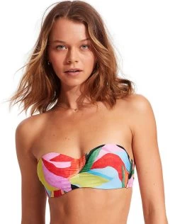 Seafolly Tropfest Bustier Bandeau Bikini Top