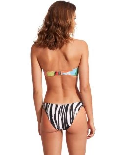 Seafolly Tropfest Bustier Bandeau Bikini Top -Fashionable Swimwear Store 30574 978 Aquamarine 40305 978 Aquamarine 5