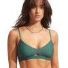 Seafolly Collective Hybrid Bralette Bikini Top - Evergreen -Fashionable Swimwear Store 30580 942 Evergreen 40355 942 Evergreen 3 TOP