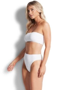 Seafolly Sea Dive Tube Bikini Top - White -Fashionable Swimwear Store 31034 861 White 40609 861 White 2 76d025d8 3abd 4294 a7e3 555f1957b85f