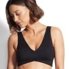 Seafolly V Neck Crop Bikini Top - Black -Fashionable Swimwear Store 31297 065 Black 40647 065 Black 1 TOP