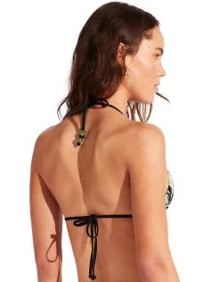 Seafolly Palm Paradise Slide Tri Bikini Top - Black -Fashionable Swimwear Store 31298 028 Black 60240 028 Black 5