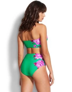 Seafolly Full Bloom Tube Bikini Top - Jade -Fashionable Swimwear Store 31319 932 Jade 40646 932 Jade 3