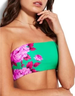 Seafolly Full Bloom Tube Bikini Top - Jade -Fashionable Swimwear Store 31319 932 Jade 40646 932 Jade 6