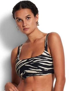 Seafolly Skin Deep DD Tank Bikini Top - Black