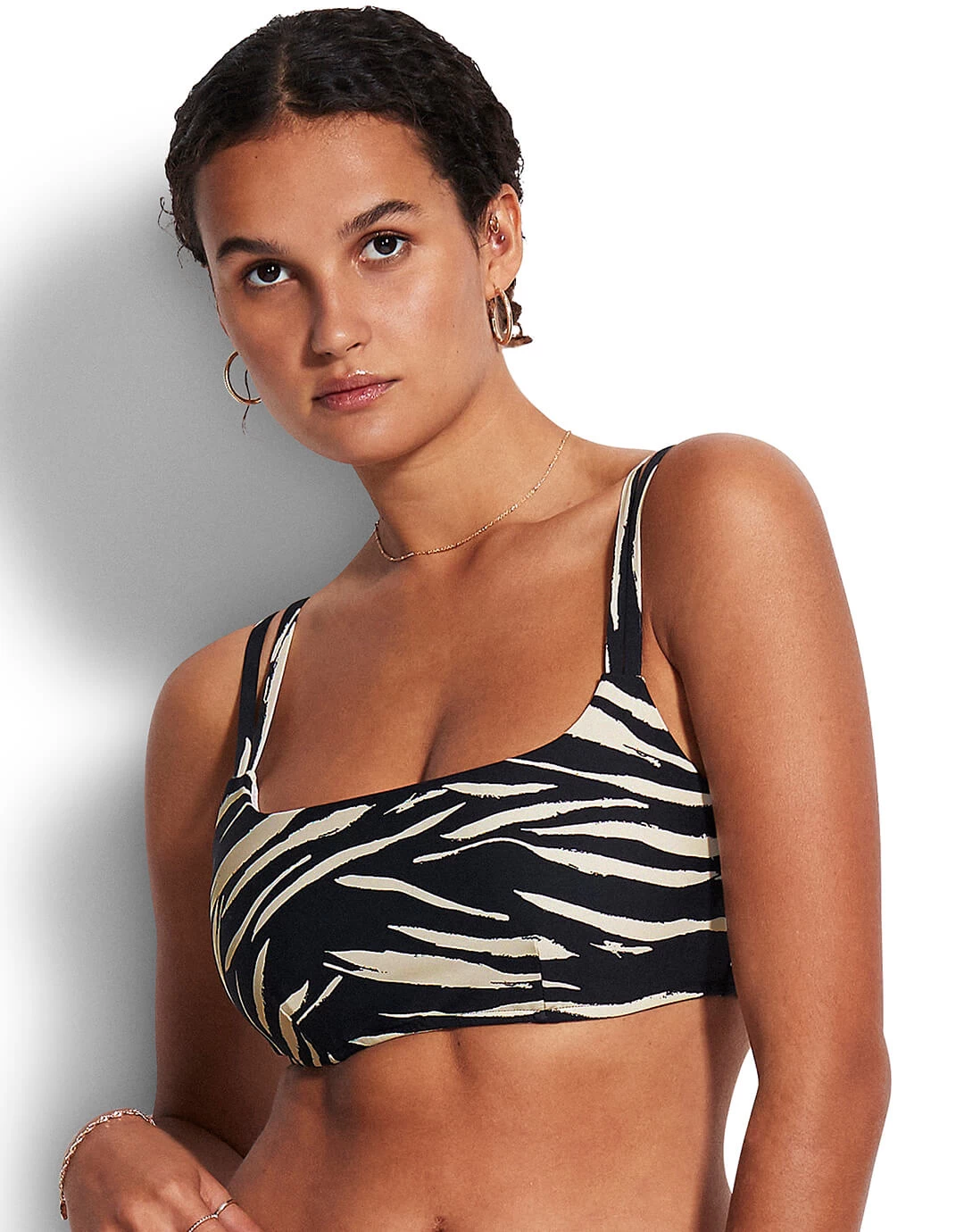 Seafolly Skin Deep DD Tank Bikini Top - Black 3 Seafolly Skin Deep DD Tank Bikini Top - Black