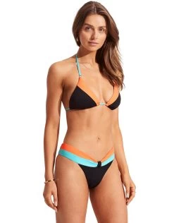 Seafolly Slice Of Splice Slide Tri Bikini Top - Black -Fashionable Swimwear Store 31424 990 Black 40695 990 Black 4 5f877be8 2b71 4d05 a444 5d5150960f38