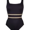 Construction Square Neck Swimsuit -Fashionable Swimwear Store 316 4450 972