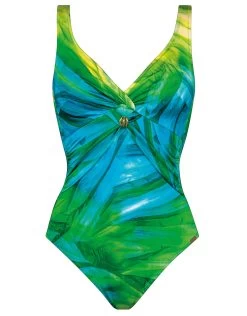 Green Waters Underwired Swimsuit - Aqua Flow