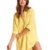 Seafolly Boyfriend Beach Shirt - Lemon -Fashionable Swimwear Store 52815 TO Lemon 6