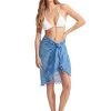 Seafolly Cotton Gauze Sarong - Azure -Fashionable Swimwear Store 52965 SG Azure