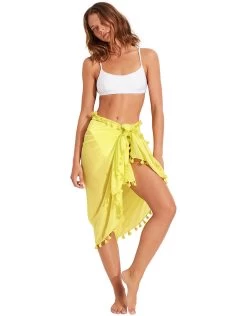Seafolly Cotton Gauze Sarong - Celery