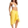 Seafolly Cotton Gauze Sarong - Citron