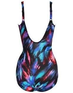 Miraclesuit Fuego Flora Oceanus Swimsuit - Black Floral -Fashionable Swimwear Store 6552988 FuegoFlora Oceanus BLM FI B