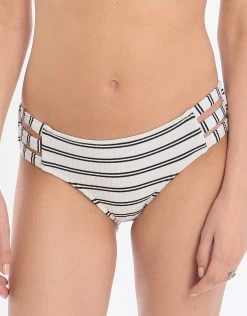 Seafolly Inka Stripe Multi Strap Hipster - White