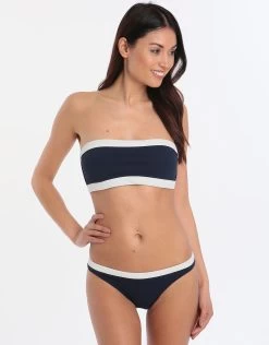 Harbour Island Hipster Bikini Bottom - Navy White -Fashionable Swimwear Store 73998 HK 3