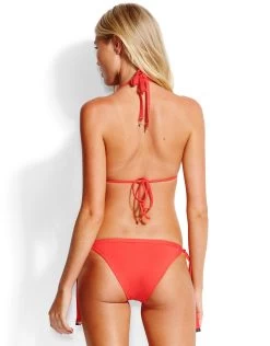 Seafolly Swim Slide Triangle Bikini Top - Chilli Red -Fashionable Swimwear Store 74500 SF 3 346929d7 e57b 46f9 b572 c6591c11569d