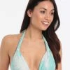 Feathers Bia Tube Bikini Top - Turquoise