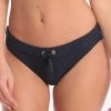 Seafolly Inka Rib Banded Hipster Bikini Bottom - Indigo