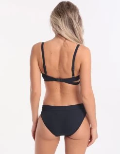 Seafolly Inka Rib Banded Hipster Bikini Bottom - Indigo -Fashionable Swimwear Store 75726 SF 1 6