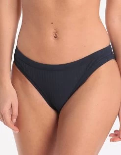 Seafolly Inka Rib Hipster Bikini Bottom - Indigo