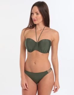 Panache Marina Brazilian Bikini Bottom - Khaki 9 Panache Marina Brazilian Bikini Bottom - Khaki -Fashionable Swimwear Store 75908 Pan 3