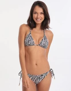 Alicia Ring Tri Bikini Top - Abstract -Fashionable Swimwear Store 76226 JS 2