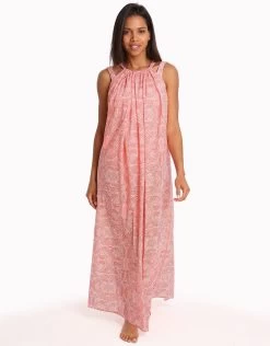Malika Cotton Maxi Beach Dress - Print