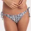 Kenya Scallop Tie Side Bikini Bottom - Print