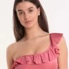 Seafolly Shine On One Shoulder Bikini Top - Dalia -Fashionable Swimwear Store 77030 SF 1
