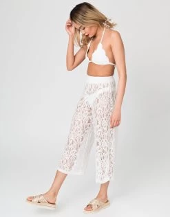 Zen Culottes - White -Fashionable Swimwear Store 77317 PR 2