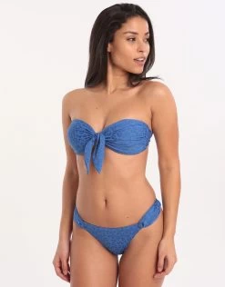 Banana Moon Couture Tomarin Avaya Tab Side Hipster Bikini Bottom - Blue -Fashionable Swimwear Store 77576 BM 3