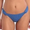 Banana Moon Couture Tomarin Avaya Tab Side Hipster Bikini Bottom - Blue -Fashionable Swimwear Store 77577 BM 1