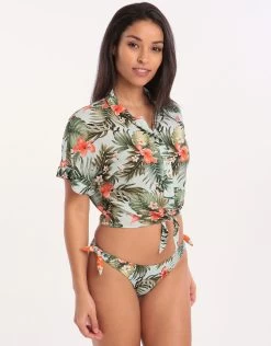 Banana Moon Iquitosvoil Kaimi Cropped Shirt - Sky -Fashionable Swimwear Store 77611 BM 2