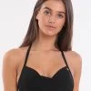 Banana Moon Black Eyro Twist Halter Bikini Top - Black -Fashionable Swimwear Store 77619 BM 1