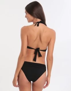 Banana Moon Black Eyro Twist Halter Bikini Top - Black -Fashionable Swimwear Store 77620 BM 5
