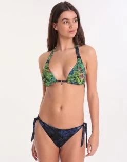 Banana Moon Junglepalm Boa Reversible Tie Bikini Bottom - Green -Fashionable Swimwear Store 77655 BM 1.3