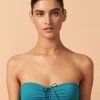Core Zahra Bandeau Bikini Top - Teal -Fashionable Swimwear Store 78009 PAO 1
