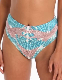 Azania Ahnika High Waist Bikini Bottom - Print