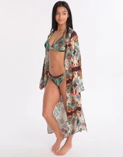 Borneo Kaftan - Green Multi -Fashionable Swimwear Store 78339 WSN 3