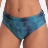 Ariel Roll Top Bikini Bottom - Blue Multi -Fashionable Swimwear Store 78347 WSN 1