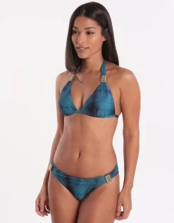 Ariel Banded Bikini Brief - Blue Multi -Fashionable Swimwear Store 78349 WS9 1 3