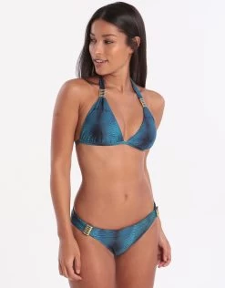 Ariel Banded Bikini Brief - Blue Multi -Fashionable Swimwear Store 78349 WS9 1 5