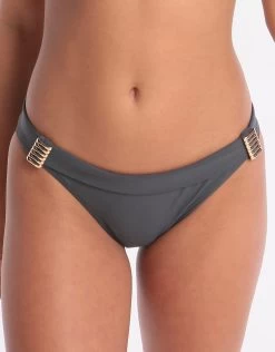 Banded Bikini Bottom - Anthracite