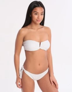 Tie Side Cheeky Bikini Bottom - White -Fashionable Swimwear Store 78388 WSN 1 5 5c60a0fe 386b 47d0 86b7 de2b7a48687b